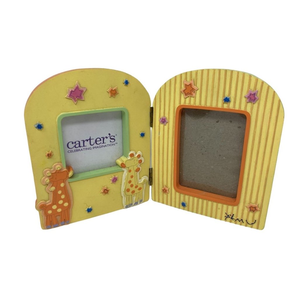 Carter's 2000 Emu Namae Japanese Art Giraffe Hinged Photo Frame Nursery NEW